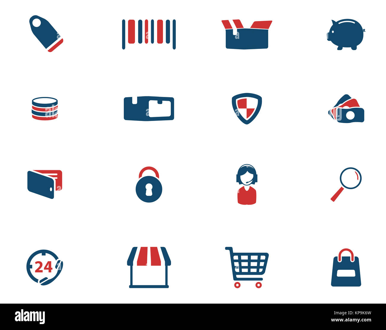 E-commerce icônes simplement Banque D'Images
