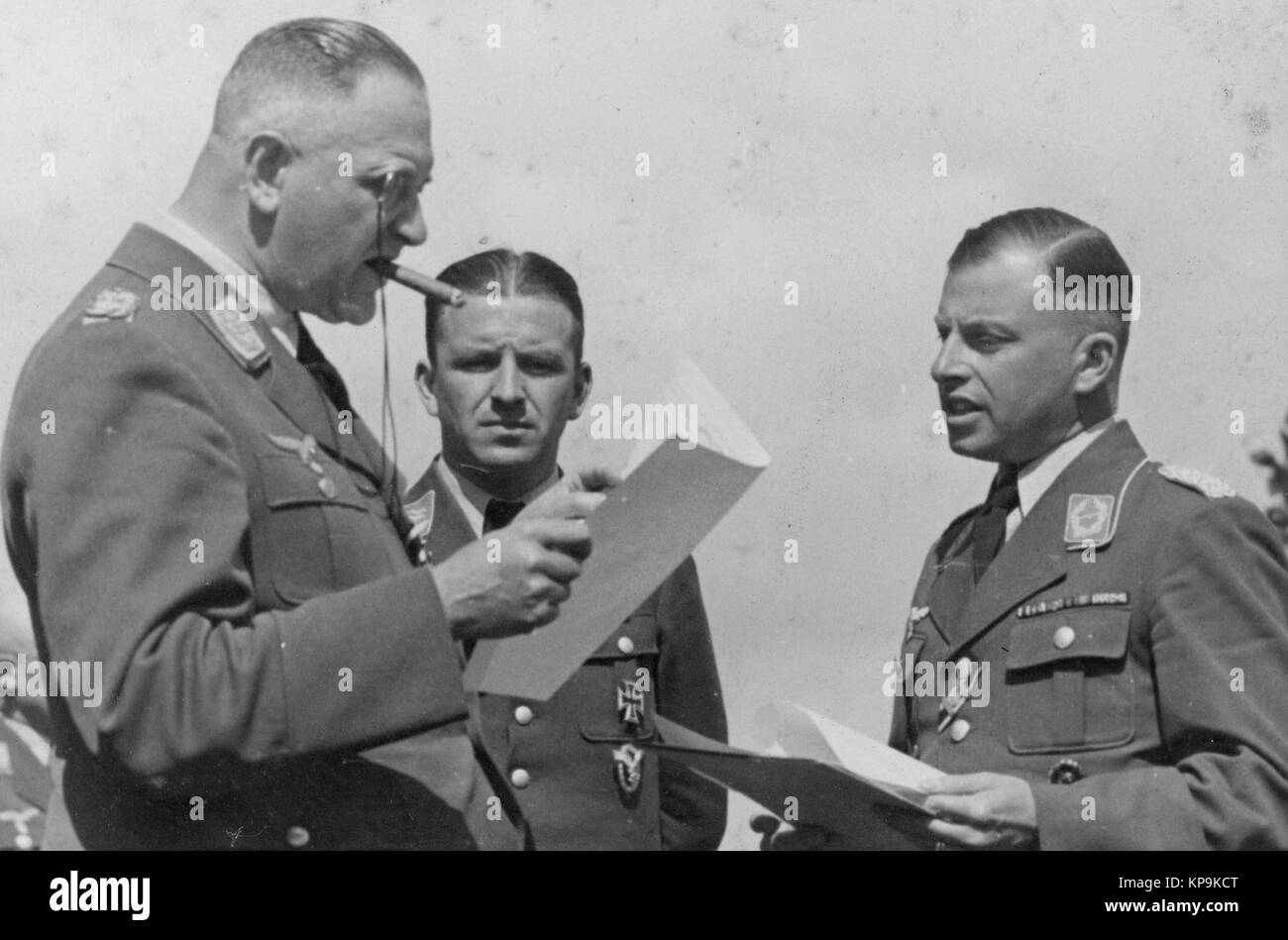 Le général allemand croix croix allemande titulaire titulaire Wehrmacht Luftwaffe Waffen-SS Banque D'Images