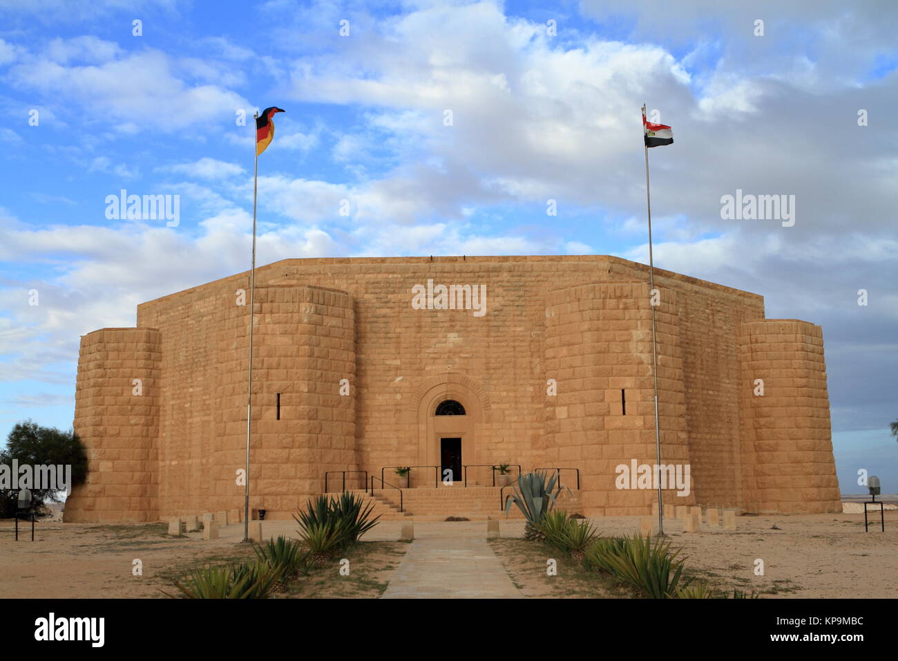 Site de gravité de la guerre allemande El Alamein en Égypte Banque D'Images