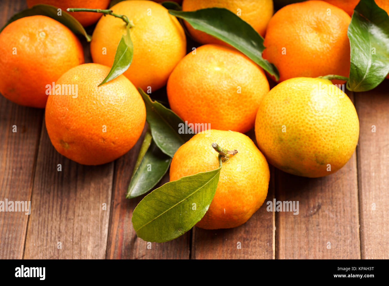 Clémentines fraîches bio Banque D'Images