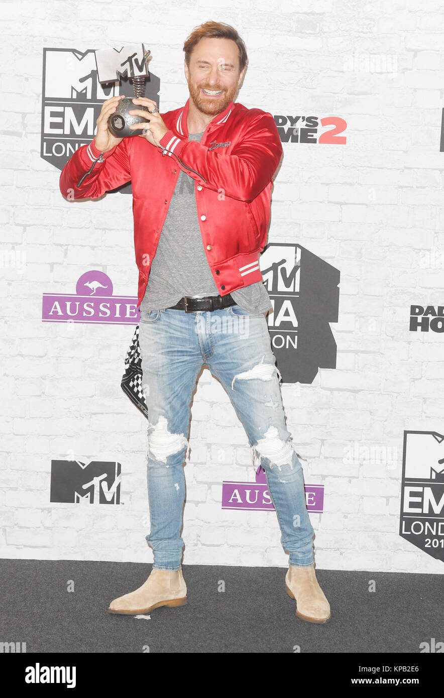 2017 MTV Europe Music Awards (EMAS) - Salle de presse : David Guetta Où : London, Royaume-Uni Quand : 12 novembre 2017 Source : WENN.com Banque D'Images