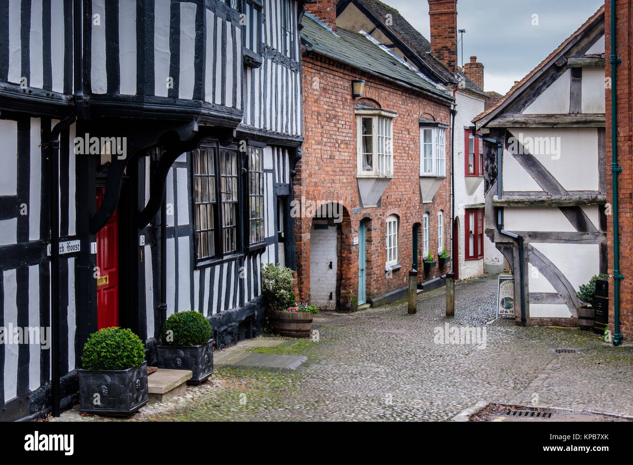 La Chambre d'église en haut de la rue de l'Église, Ledbury, Herefordshire, UK Banque D'Images