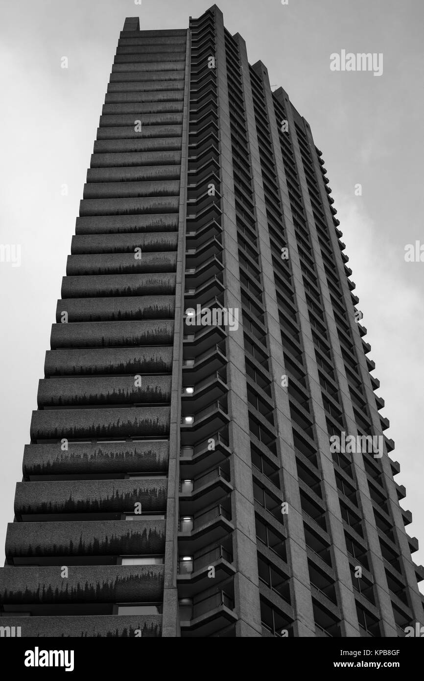 Le Barbican, Londres, Angleterre. Banque D'Images