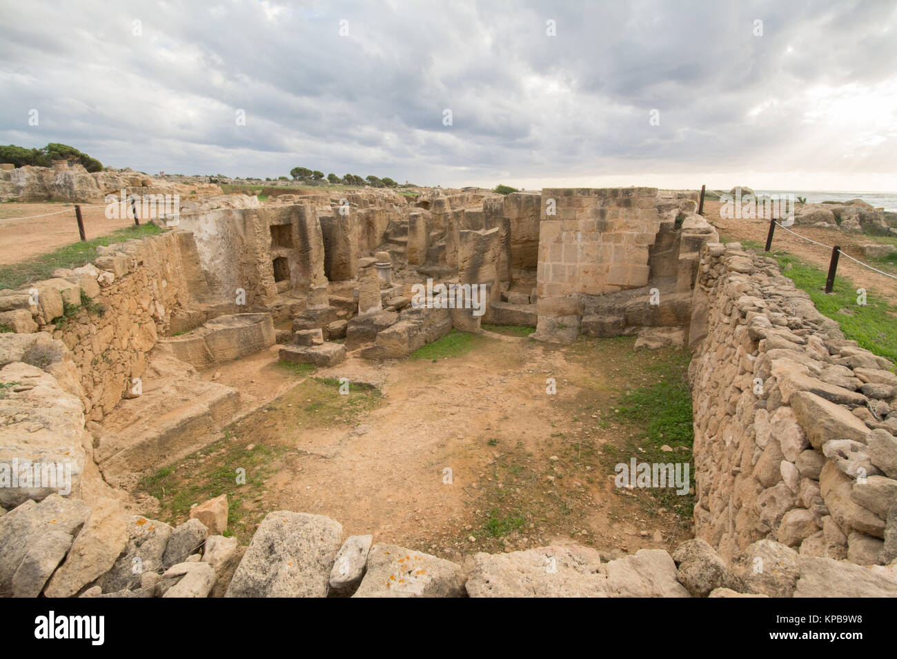 Les Tombeaux des Rois, une partie du site archéologique de Paphos, Chypre Banque D'Images