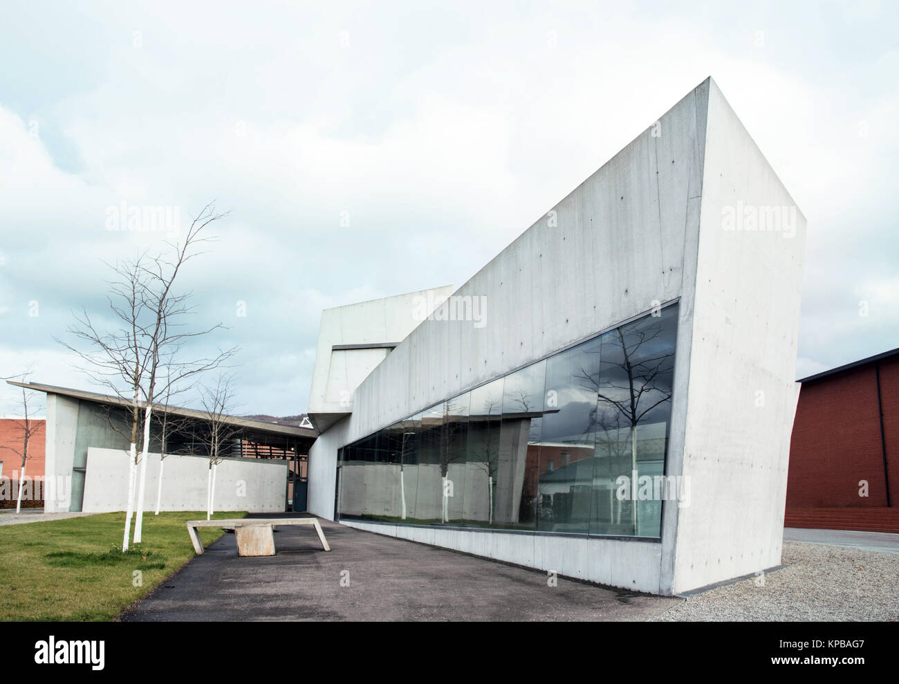WEIL AM RHEIN, ALLEMAGNE - le 26 novembre 2017 : Fire Station building, Vitra Campus. Banque D'Images
