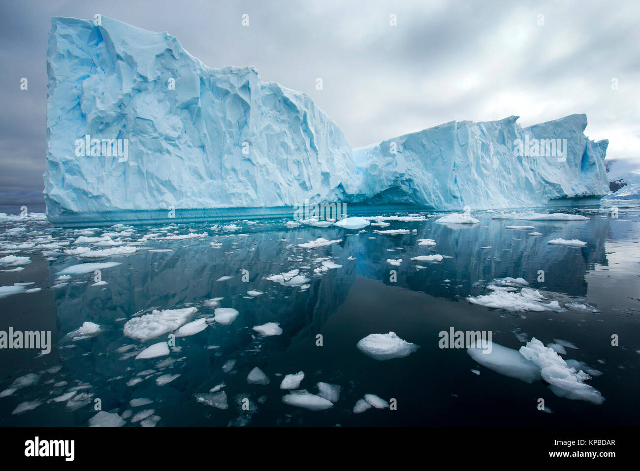 Les icebergs dans l'Antarctique Banque D'Images