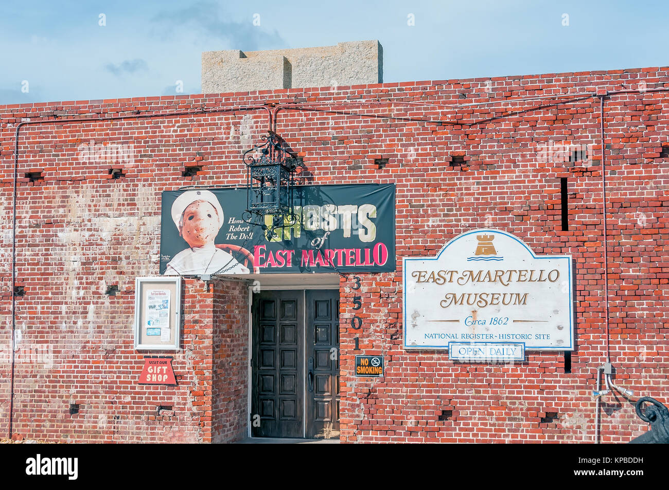 Fort East Martello Tower Museum entrée souhaitée, signe fort de la