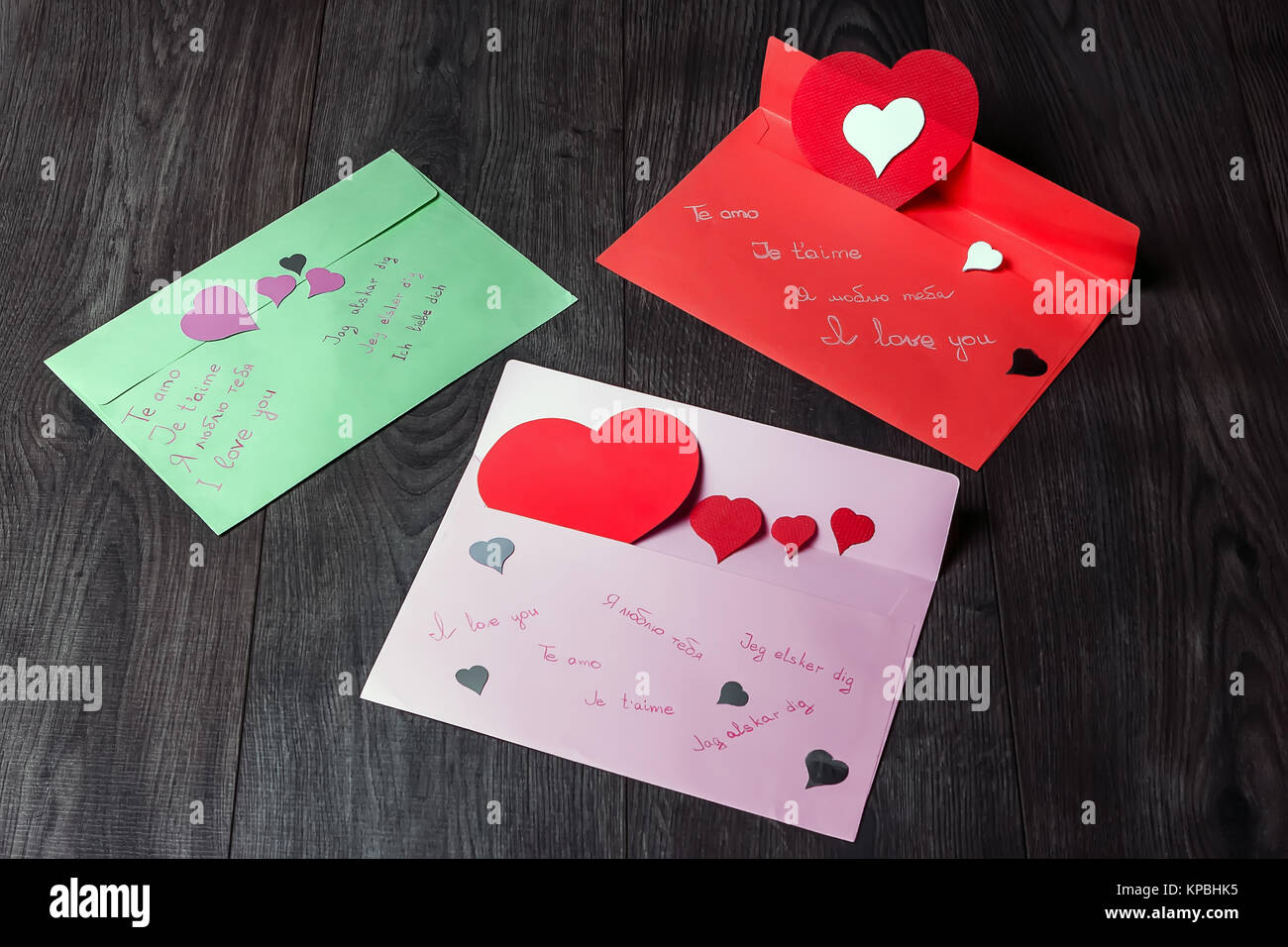 Des déclarations d'amour pour la Saint Valentin&# 39 s jour Banque D'Images