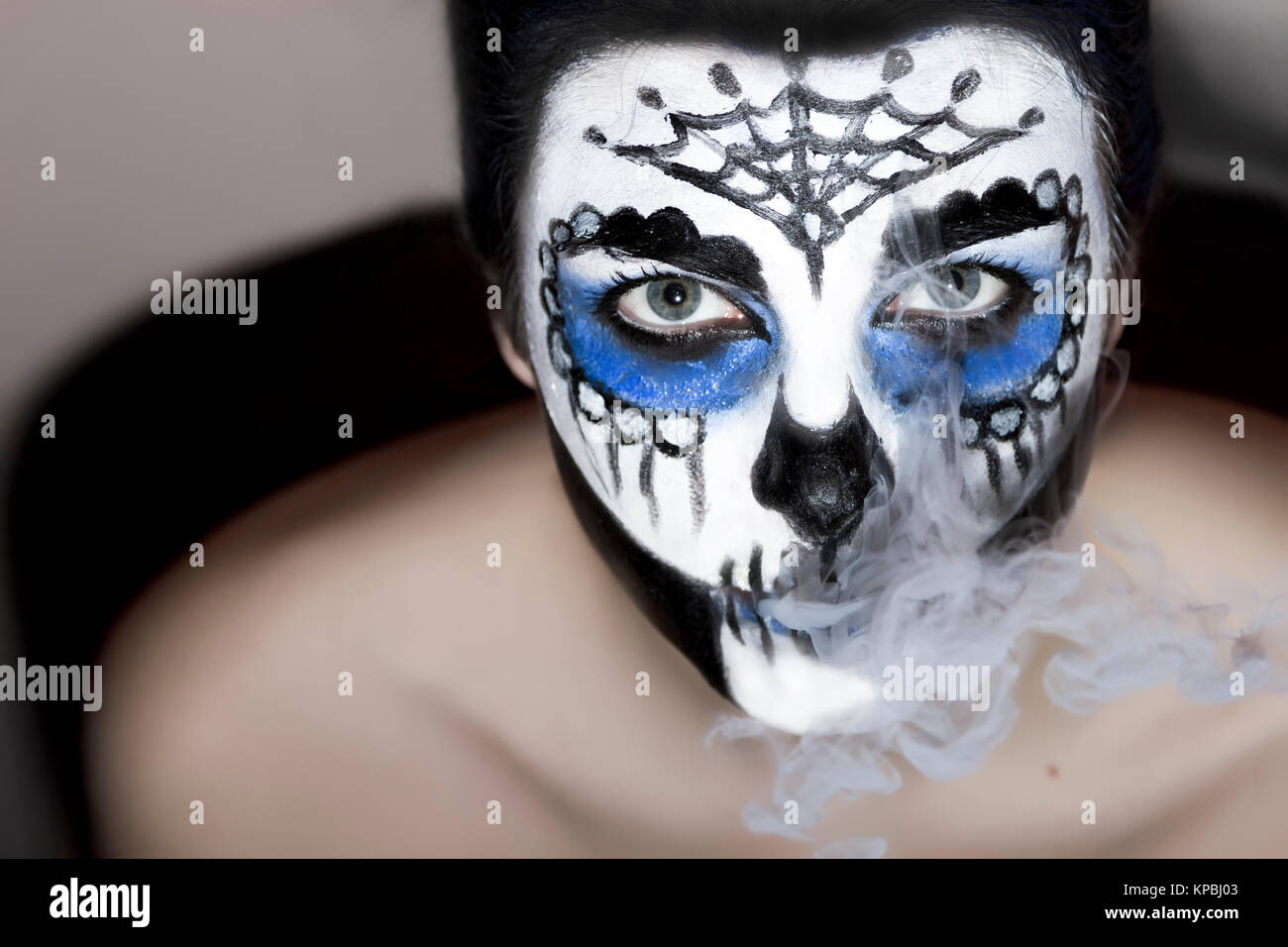 De l'Halloween crâne en sucre Santa Muerte concept. Banque D'Images