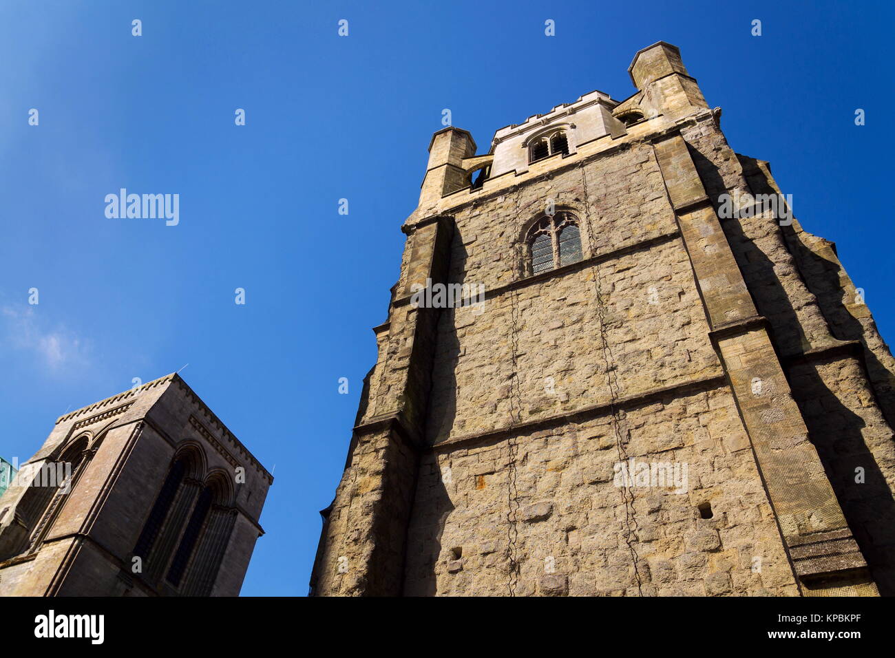 La Cathédrale de Chichester Bell Tower, Cathédrale de l'église de la Sainte Trinité, Royaume-Uni Banque D'Images