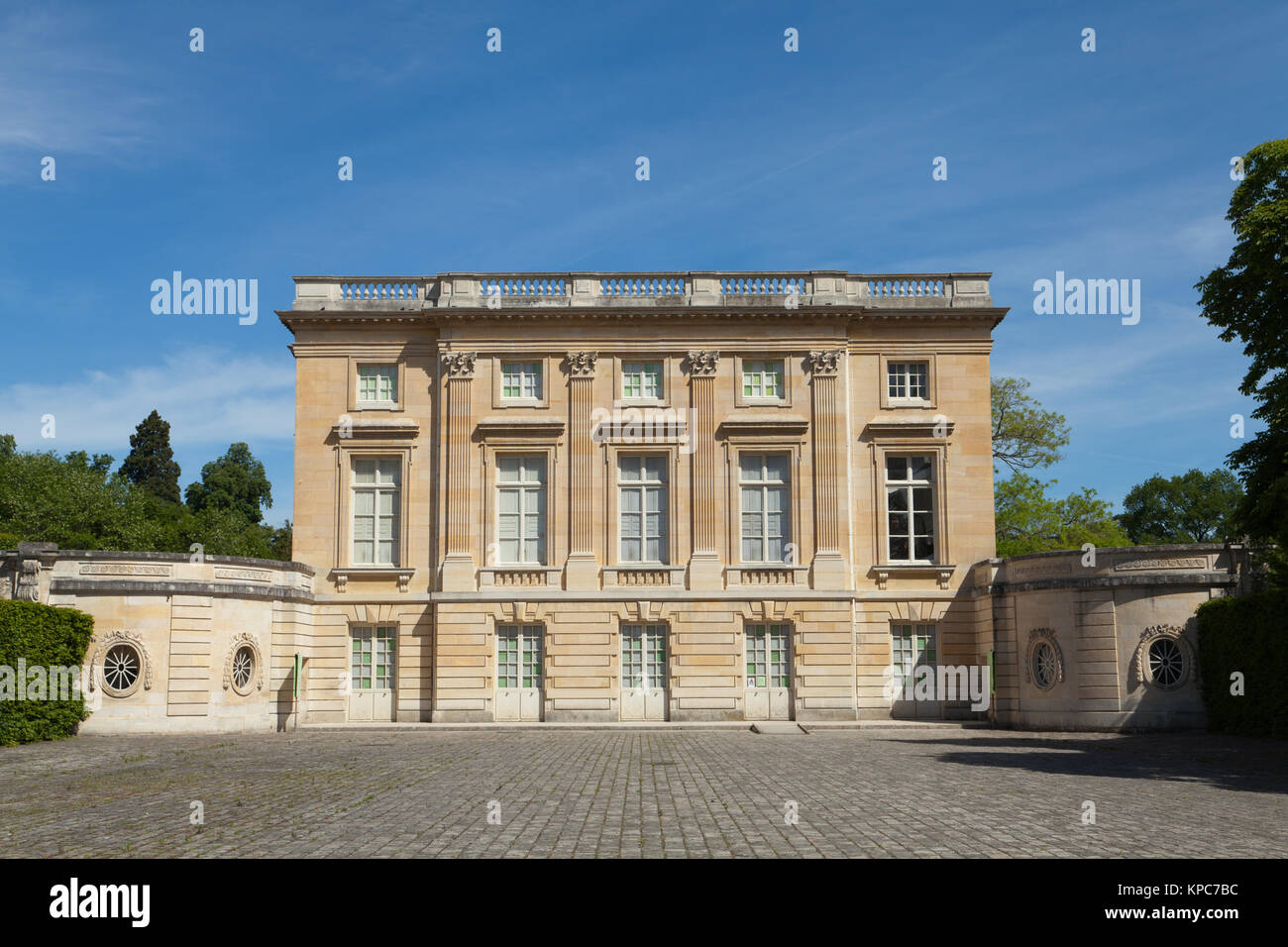 Petit Trianon, jardins de Versailles, France. Banque D'Images