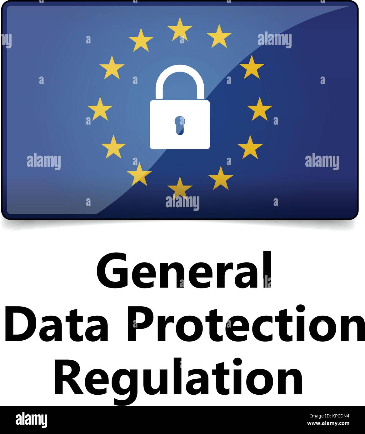 Pibr - Règlement général sur la protection des données. Illustration de Vecteur