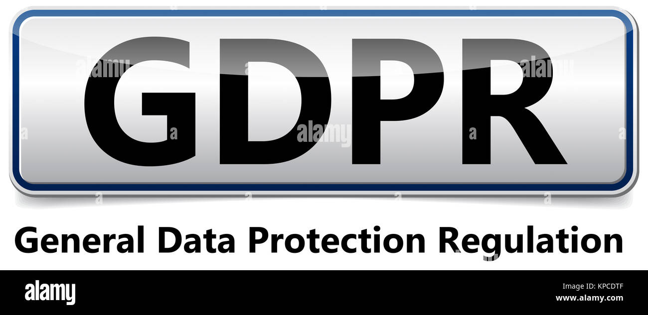 Pibr - Règlement général sur la protection des données. Banque D'Images