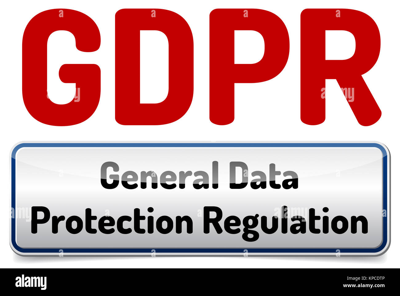 Pibr - Règlement général sur la protection des données. Banque D'Images
