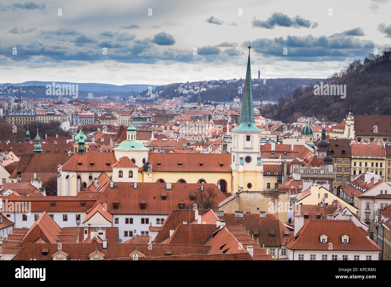 Blick auf Prag (Frankreich). Banque D'Images