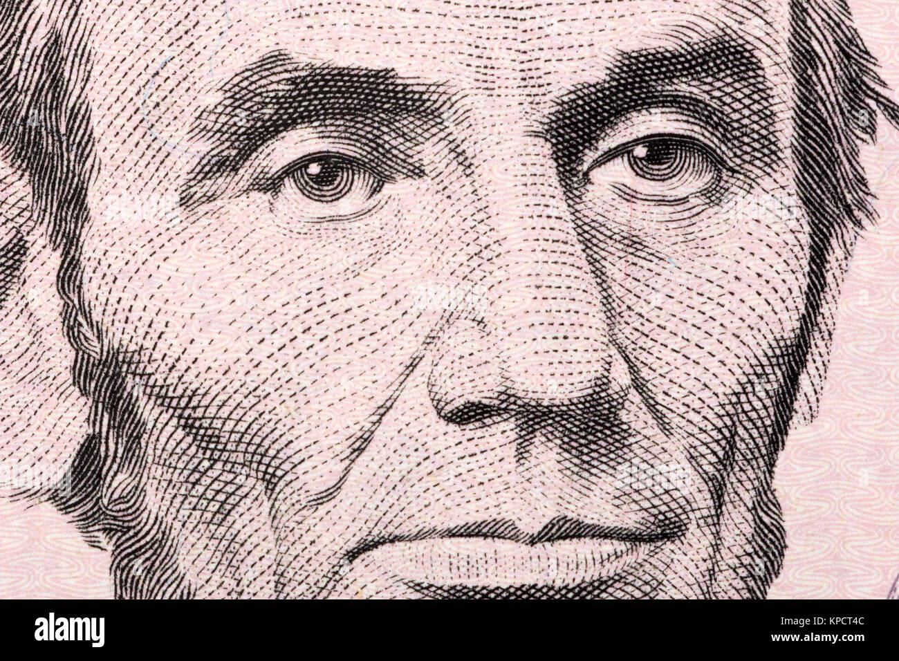 Abraham Lincoln un close-up portrait Banque D'Images