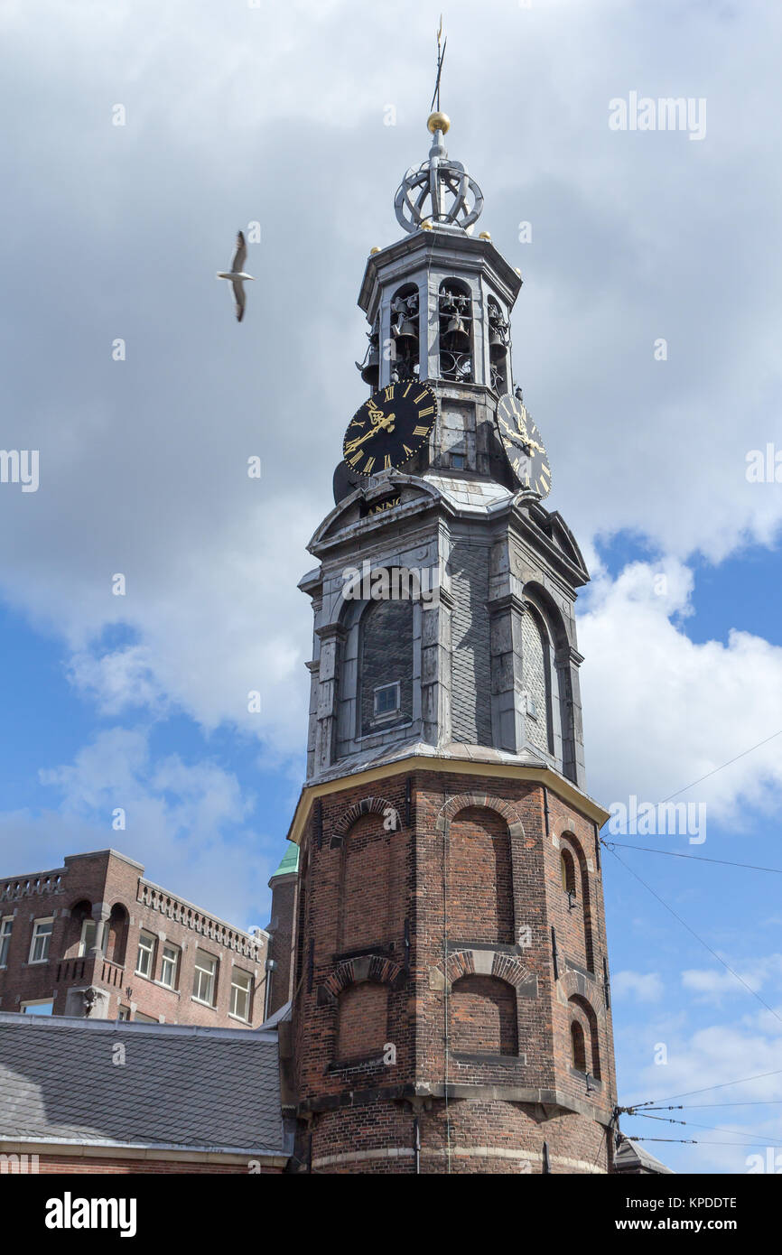 La tour à Amsterdam Banque D'Images