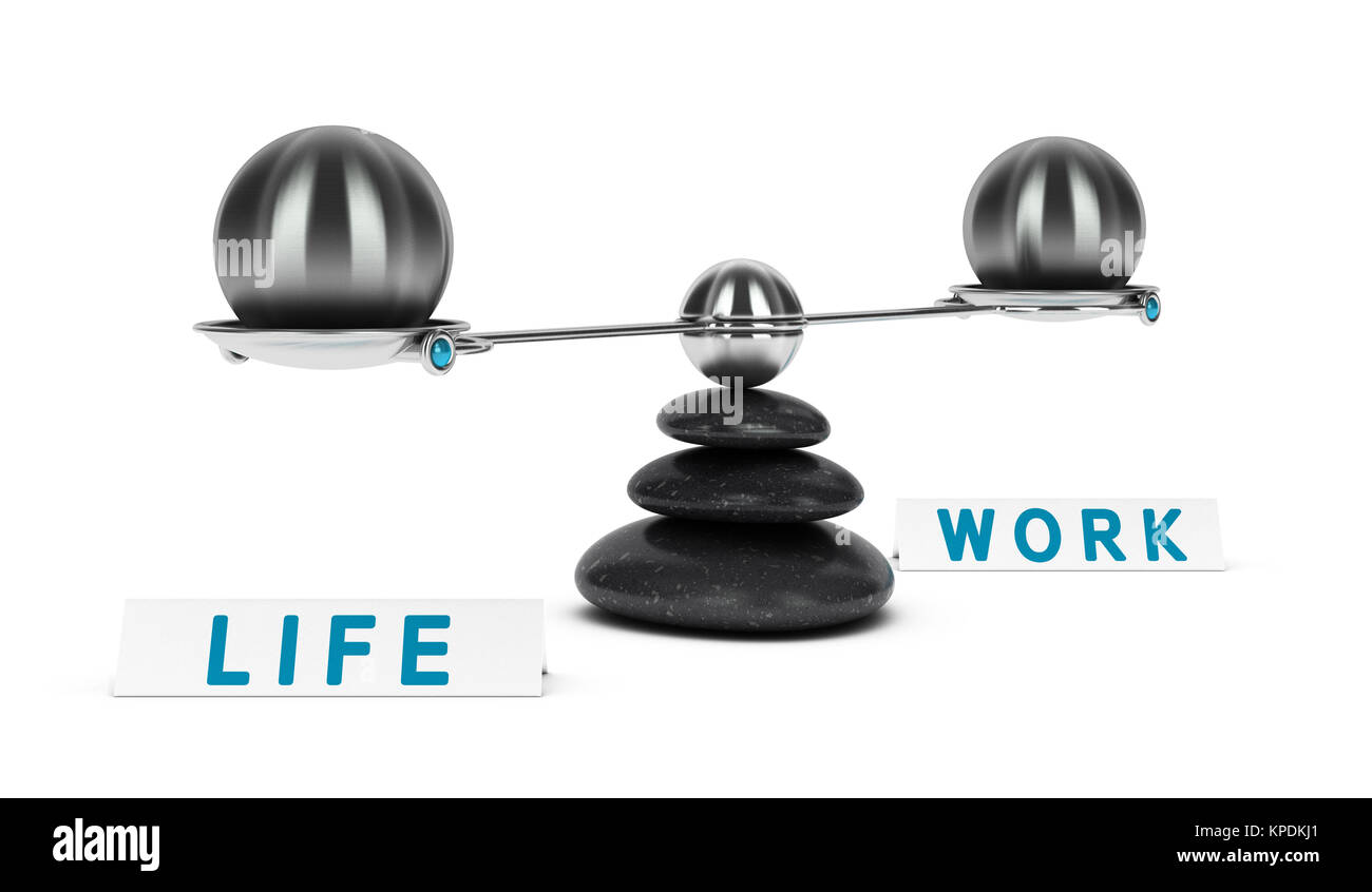 Travail et vie personnelle Dichotomie Banque D'Images