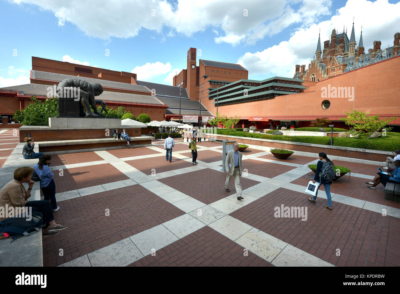 British Library, Londres. La plus grande bibliothèque du monde. Banque D'Images