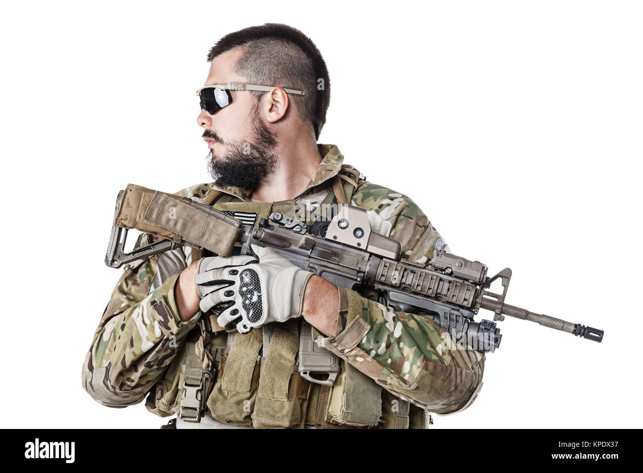 US Army Green Beret Banque D'Images