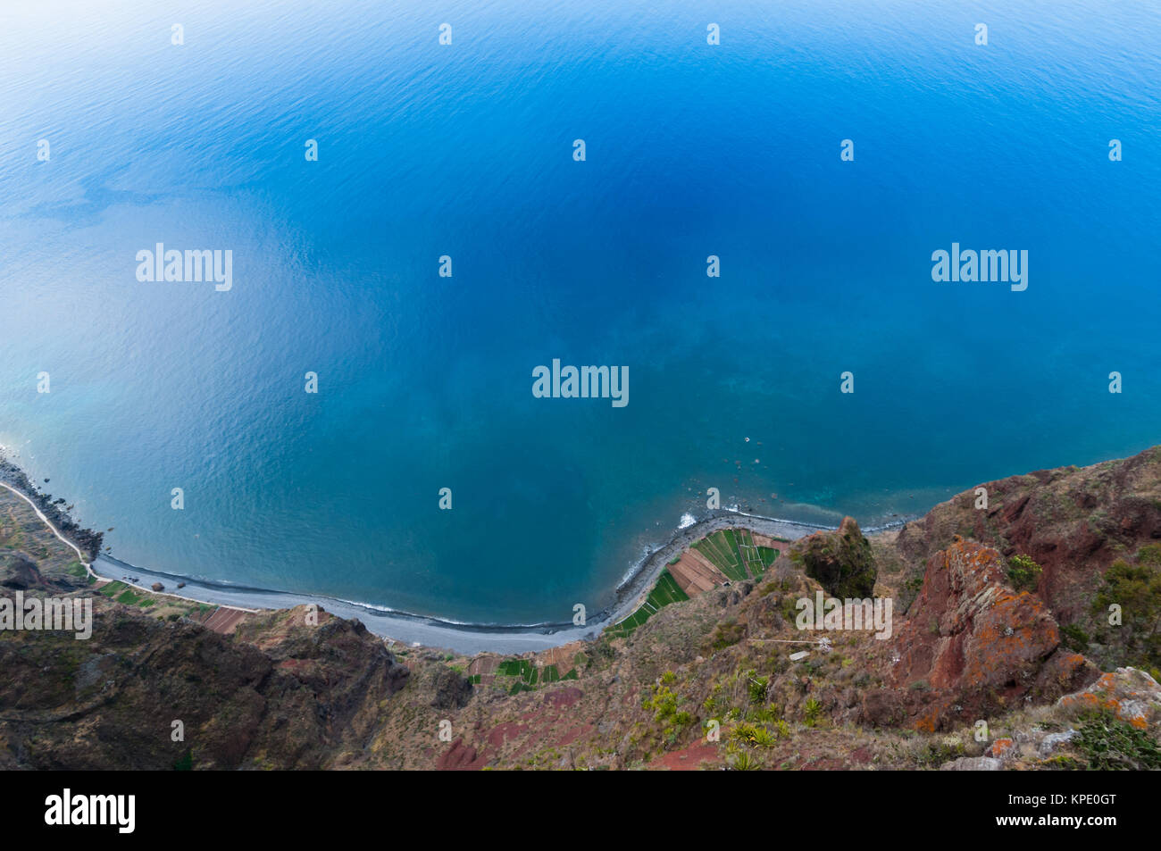 Steilklippe Cabo Girao bei Funchal Banque D'Images