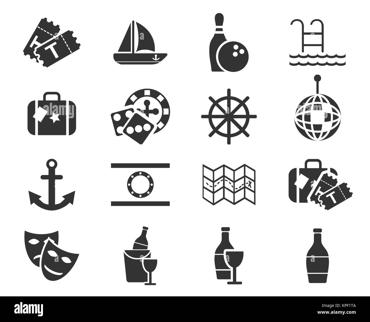 croisière de jeu d’icônes Banque D'Images