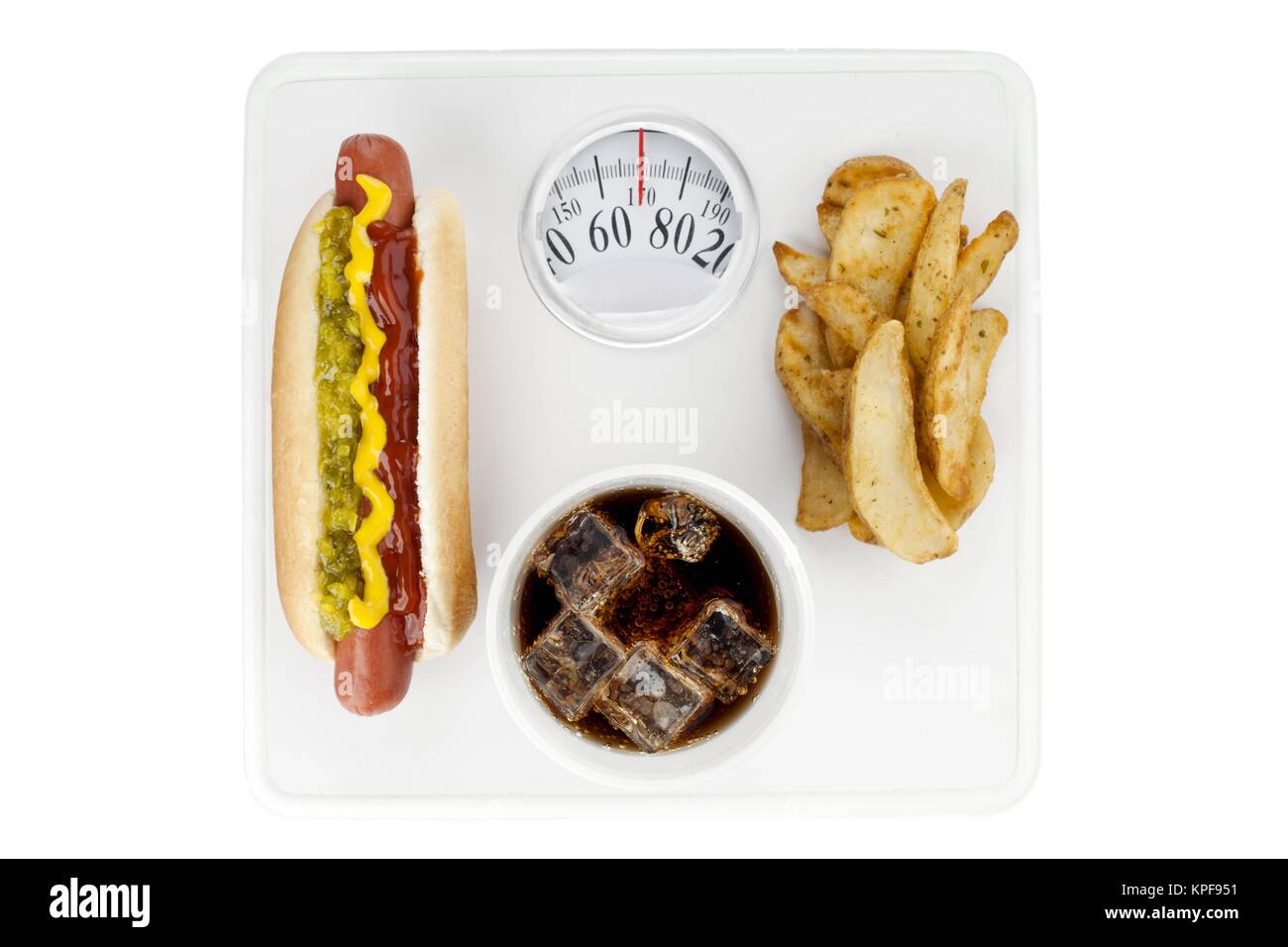 Les aliments gras Banque D'Images