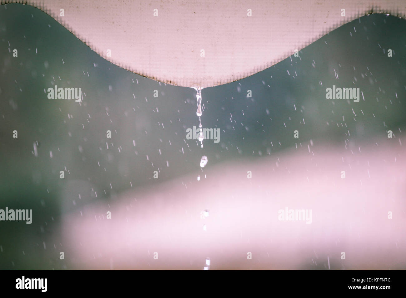 Gouttes de pluie Banque D'Images