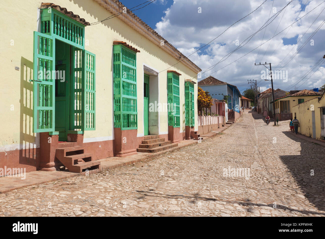 La province de Sancti Spiritus, Cuba, Trinidad, Street View Banque D'Images