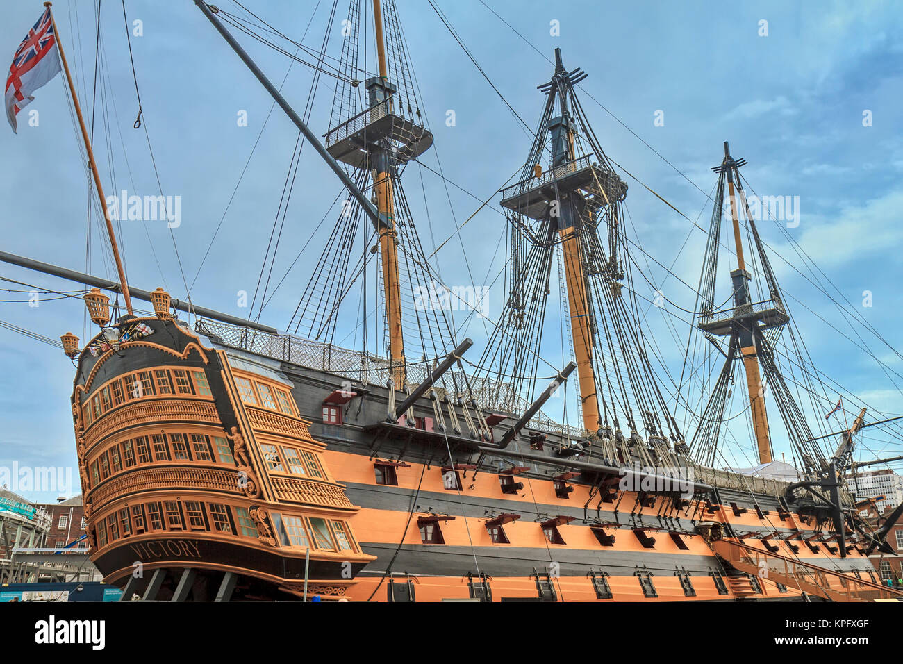 HMS Victory Hampshire UK Banque D'Images