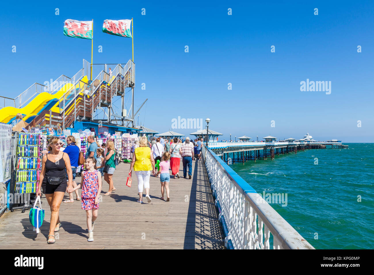 pays de galles du nord llandudno wales llandudno pier victorian pier llandudno seafront llandudno gwynedd north wales uk gb ue europe Banque D'Images