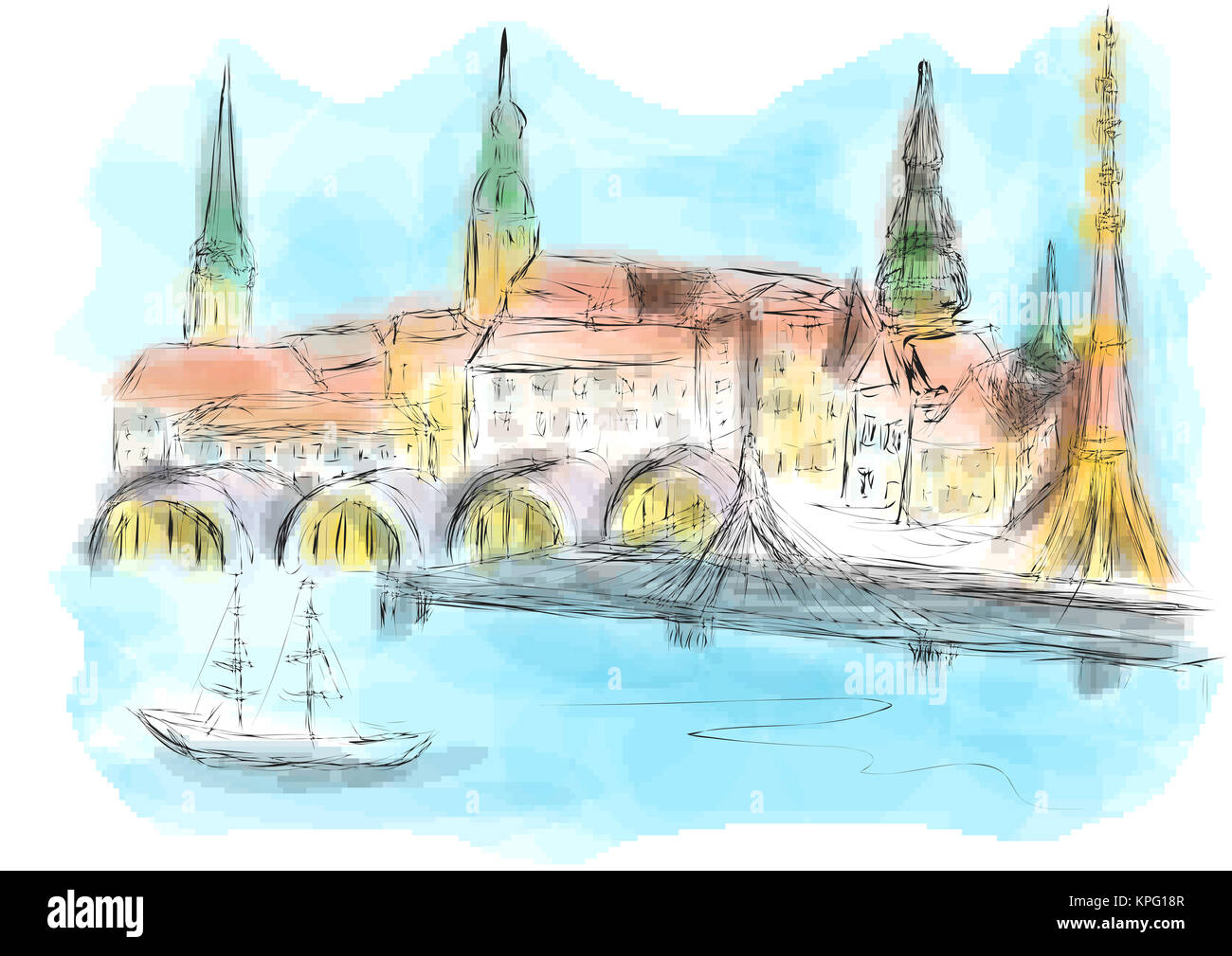 Riga Banque D'Images