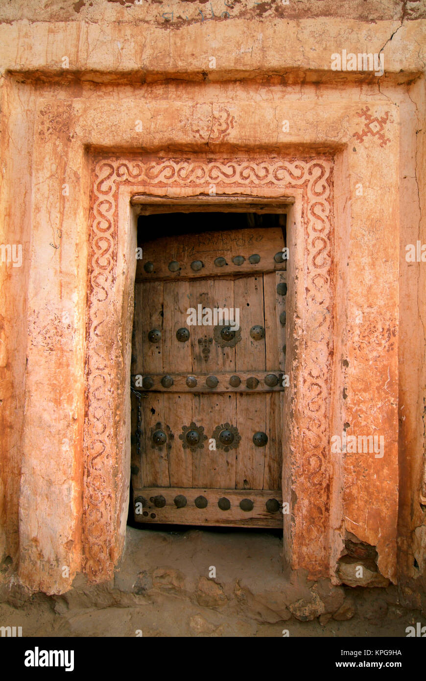 La Mauritanie, Gate de Oualata Banque D'Images