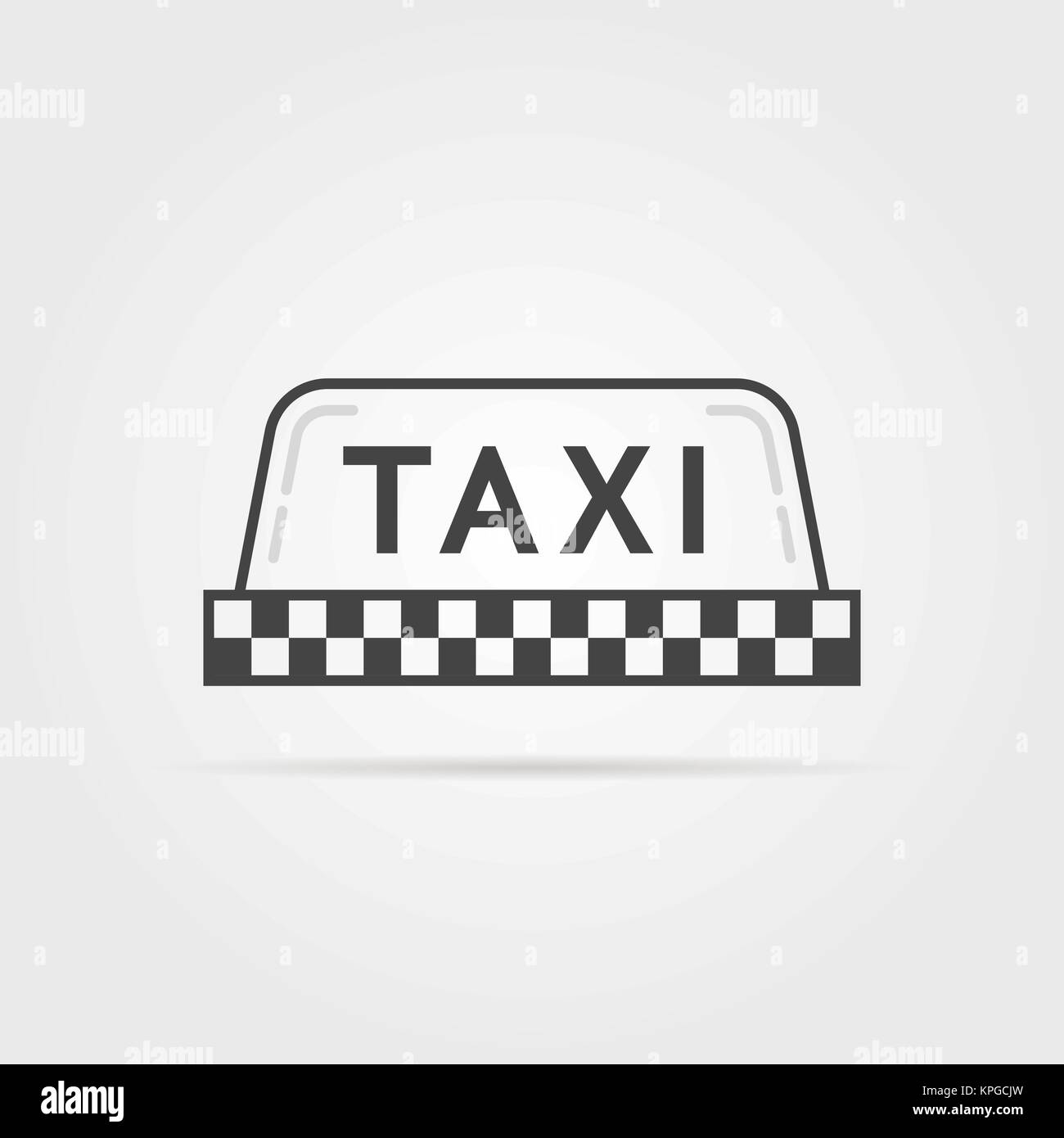 Taxi simple linéaire Image Vectorielle Stock - Alamy