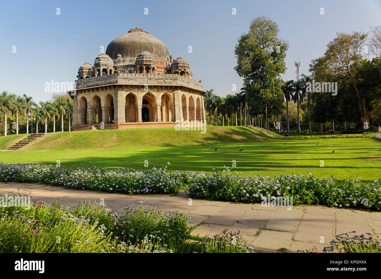 Tombe de Mohammed Shah, Jardins Lodhi, New Delhi, Inde Banque D'Images