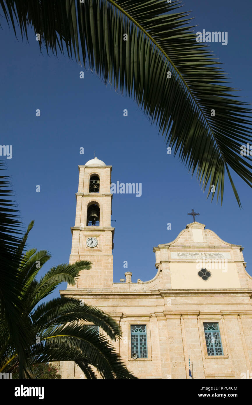Grèce, CRETE, Hania, Province : Hania Hania cathédrale grecque Orthdox Banque D'Images