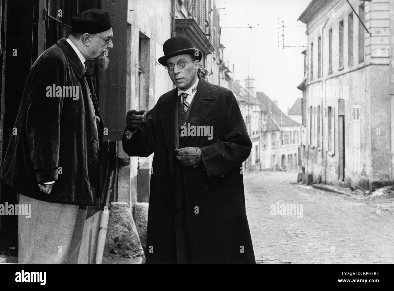 Le Dr Knock Knock Année : 1951 - France réalisation : Guy Lefranc Pierre Renoir, Louis Jouvet Banque D'Images