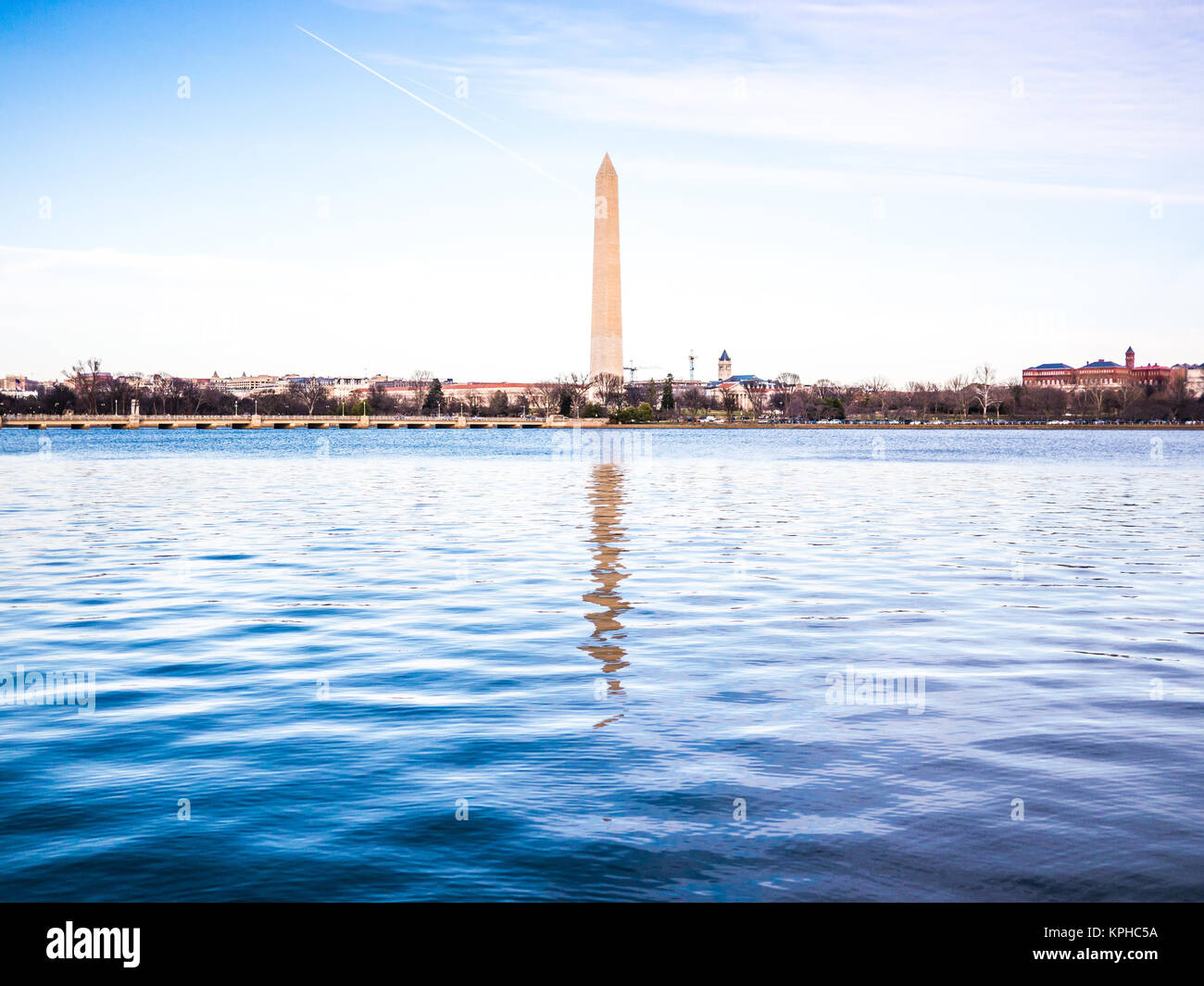 Vue sur le Washington monument Banque D'Images
