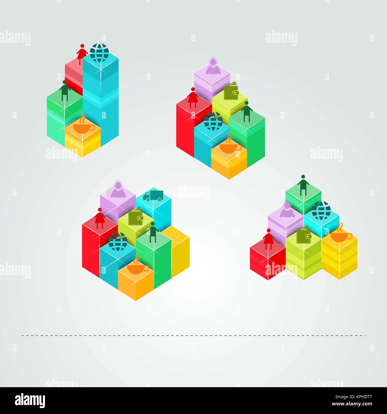 Coloré vecteur infographie pour les présentations. Peut être utilisé pour rapport, présentation, bannière, mise en page brochure brochure ou site web. Vector, numb Illustration de Vecteur