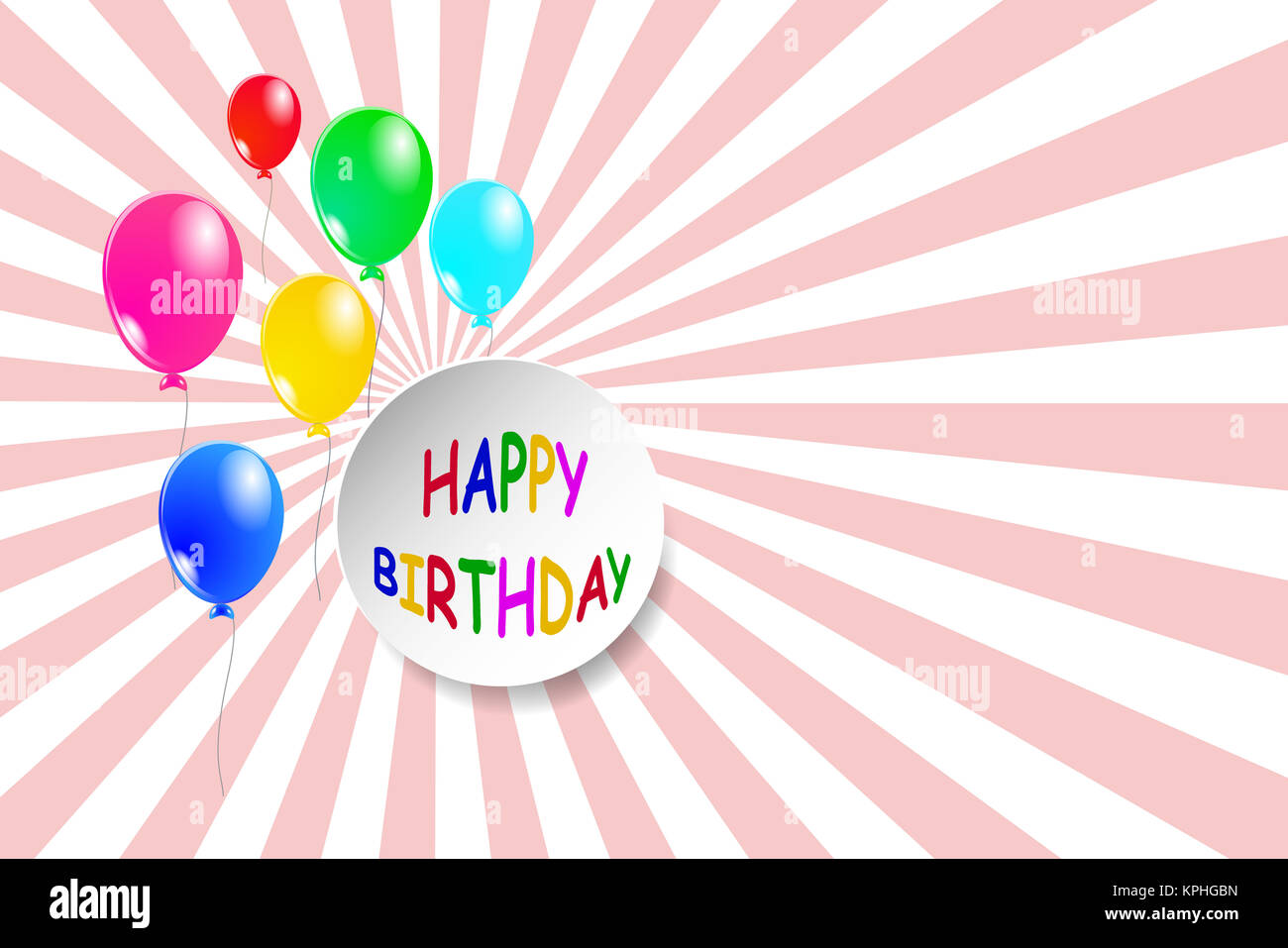 Carte Joyeux Anniversaire Simple Avec Des Ballons Photo Stock Alamy Carte Joyeux Anniversaire Simple Avec Des Ballons Photo Stock Alamy