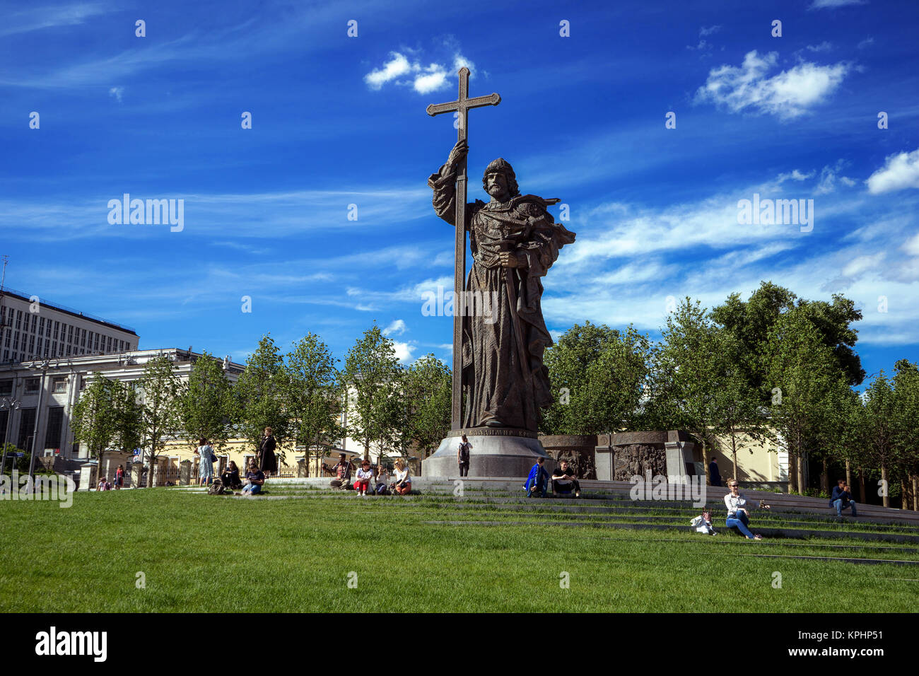 Monument à Saint Prince Vladimir le Grand Banque D'Images