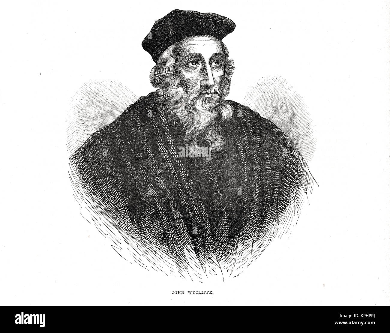 John Wycliffe, dissident Catholique Romaine Banque D'Images