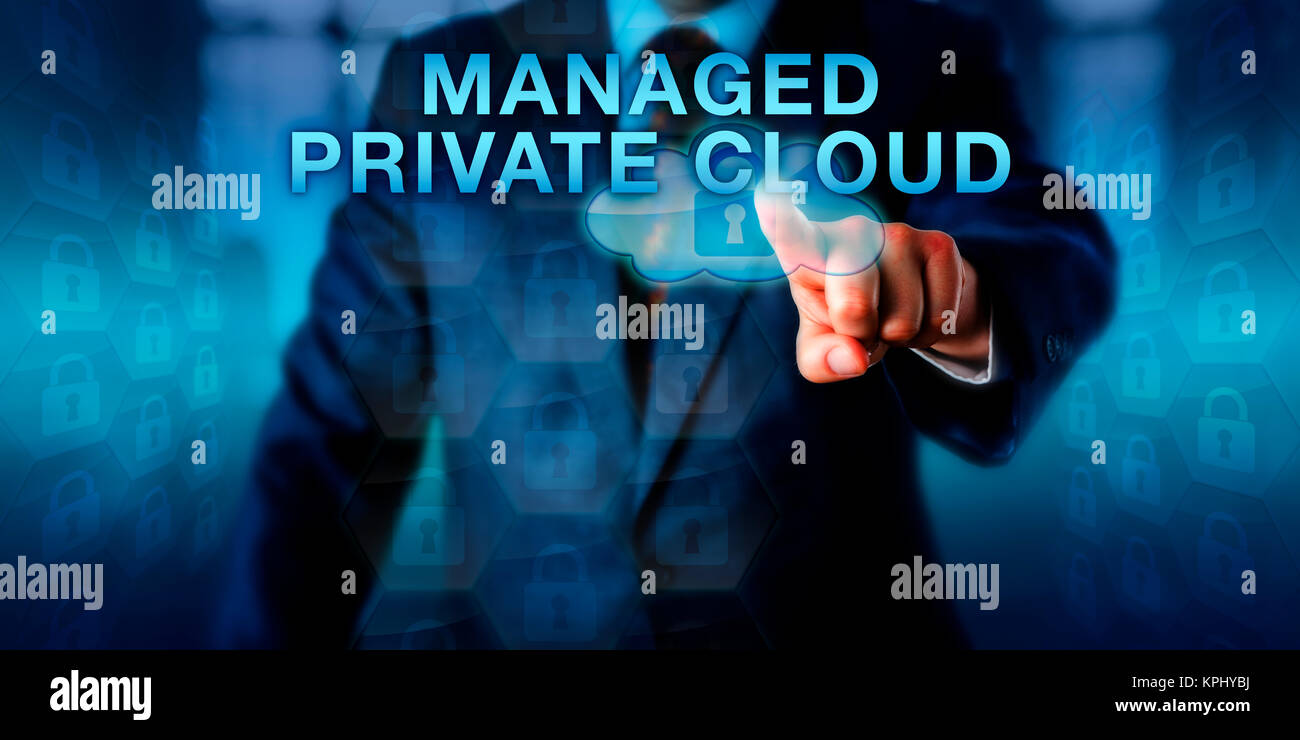 Enterprise Cloud privé géré poussant des locataires Banque D'Images