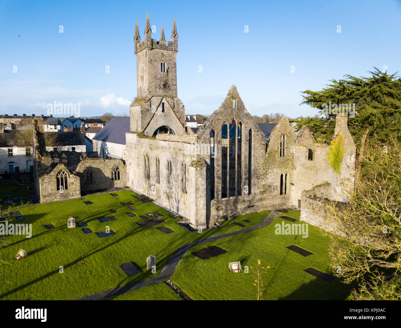 Ennis Friary, Abbaye Saint Lifford, Ennis, dans le comté de Clare, Irlande Banque D'Images