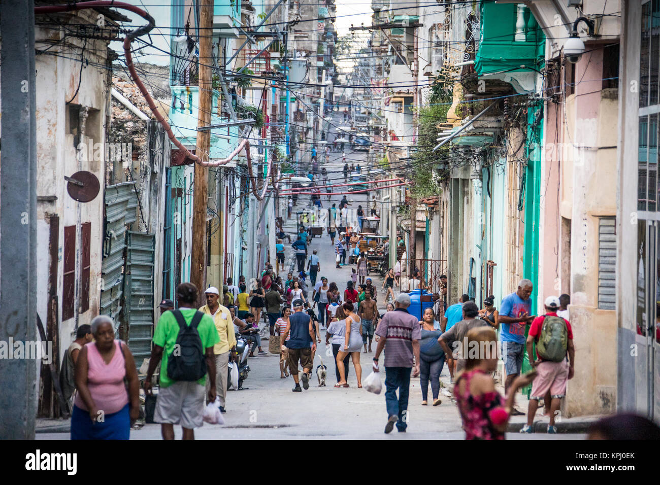 Scène de rue à La Havane, Cuba Banque D'Images