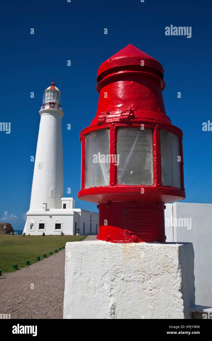 L'Uruguay, Rocha Ministère, La Paloma. Le phare de Cabo Santa Maria de l'extérieur. Banque D'Images