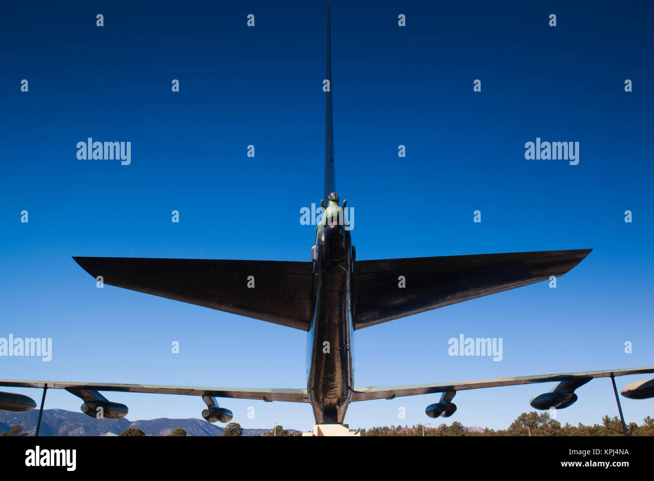 USA, Colorado Springs, Colorado, United States Air Force Academy, guerre du Vietnam bombardier B-52 afficher Banque D'Images