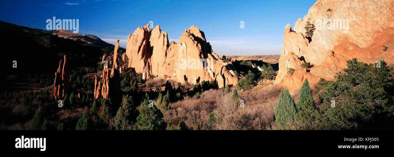 USA, Colorado, Jardin des Dieux State Park, View of landscape (grand format formats disponibles) Banque D'Images