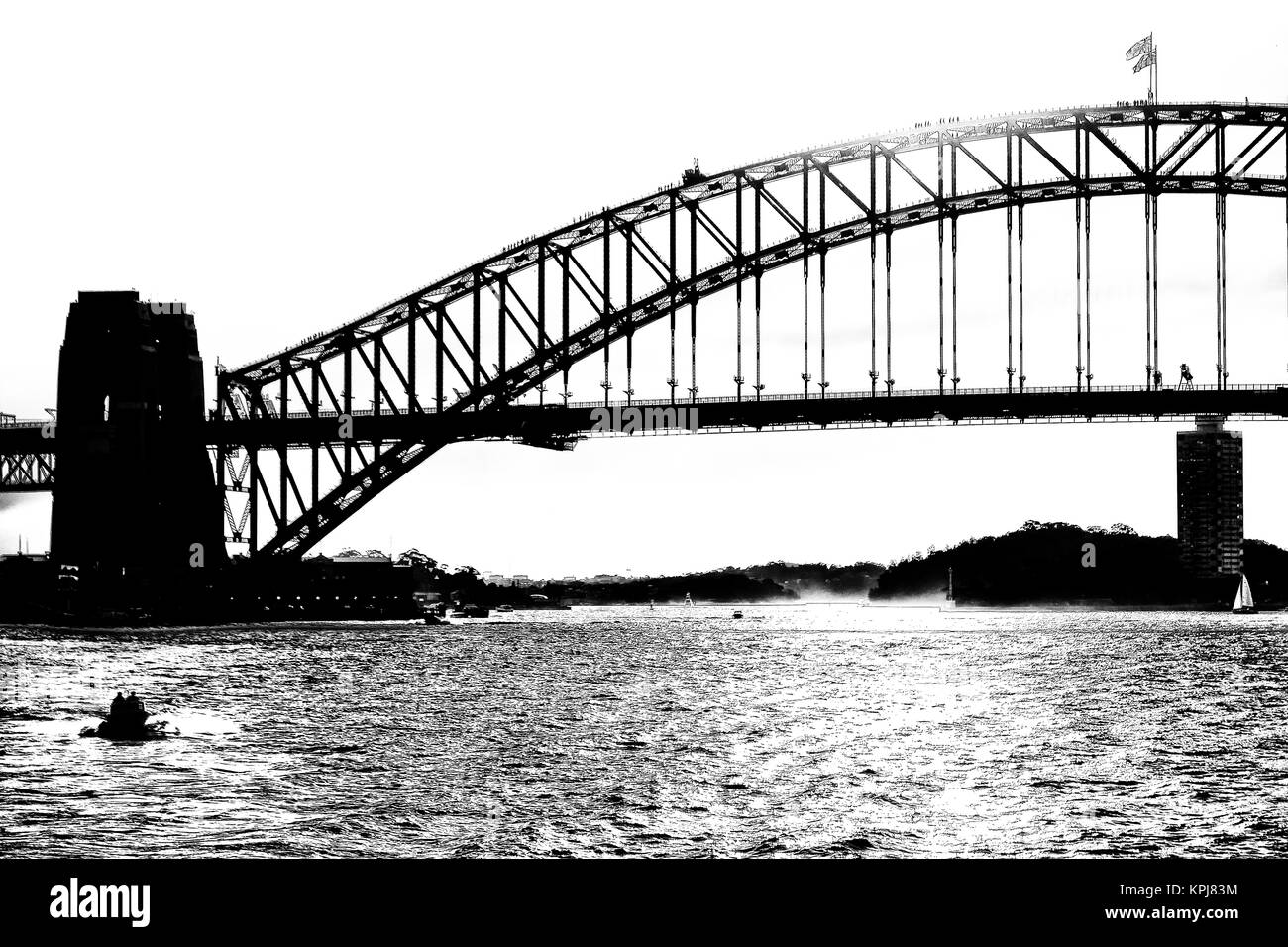 En Australie la baie de Sydney et le pont de l'aube Banque D'Images