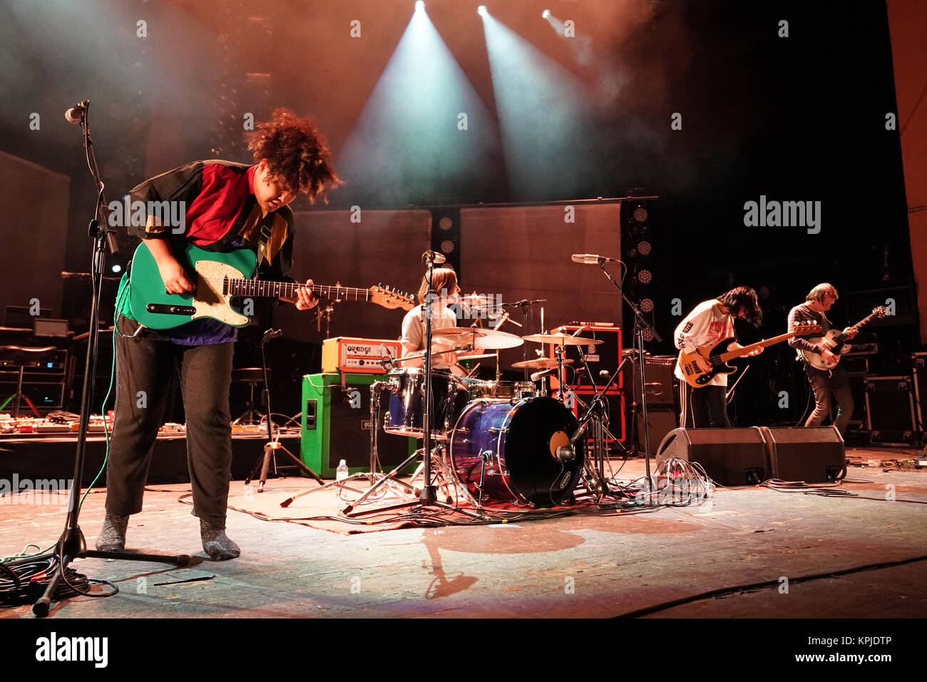 Londres, Royaume-Uni. Le 15 décembre, 2017. Pattes sacré spectacle sur scène (appuyer) Mogwai à l'O2 Brixton Academy de Londres. Date de la photo : Vendredi 15 décembre 2017. Credit : Roger Garfield/Alamy Live News Banque D'Images